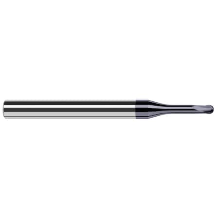 Harvey Tool End Mill for Hardened Steels - Finishers - Ball 0.1875" (3/16) Cutter DIA x 0.1500" Length of Cut 881612-C6